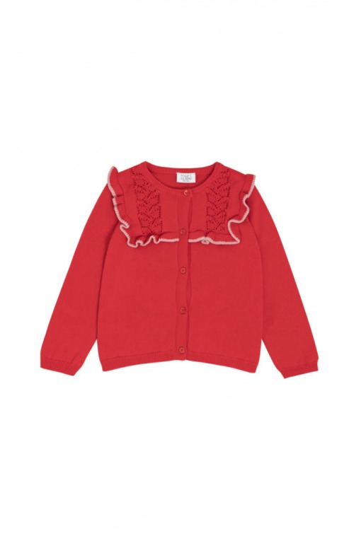 Hust and Claire Cheri Cardigan, Poppy Red