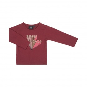 Petit by Sofie Schnoor Blouse med print, Earth Red