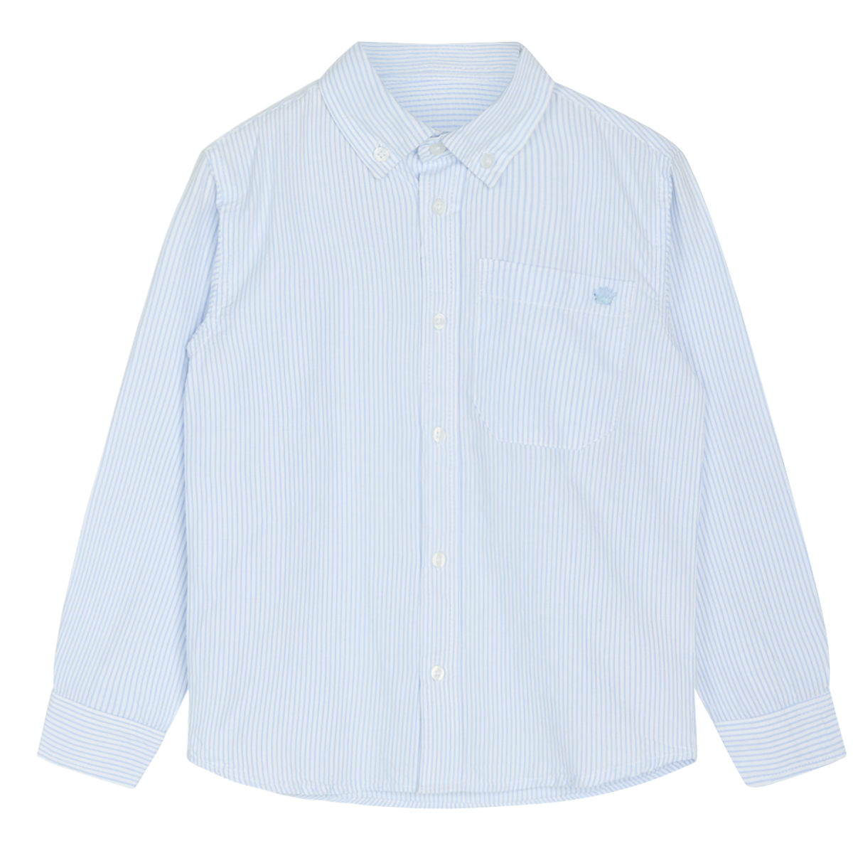 Hust and claire skjorte - ruben-hvid med blå striber