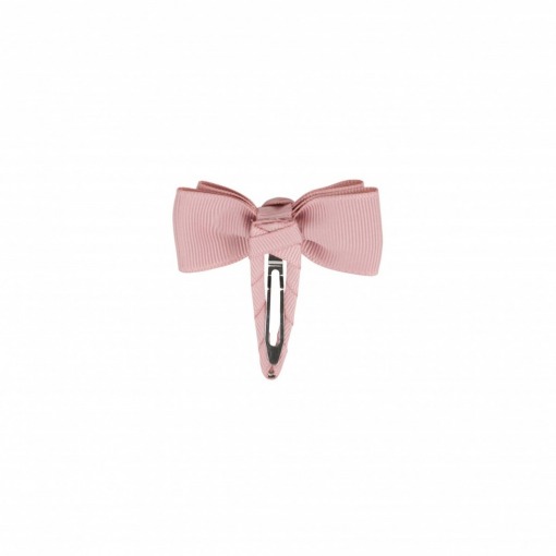 Bows by Stær Lille Double Bow, Snap Clip, Antique Rose