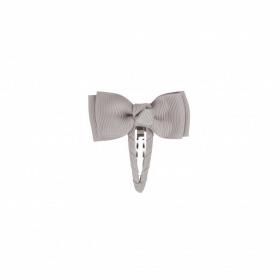 Bows by Stær Lille Double Bow, Snap Clip, Grey