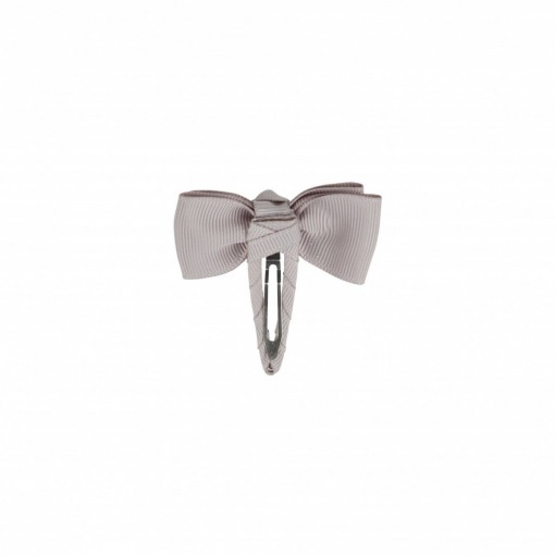 Bows by Stær Lille Double Bow, Snap Clip, Grey