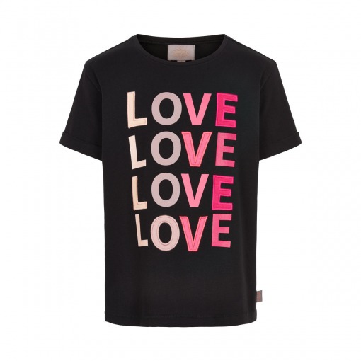 Creamie T-Shirt, LOVE SS, Black/Pink