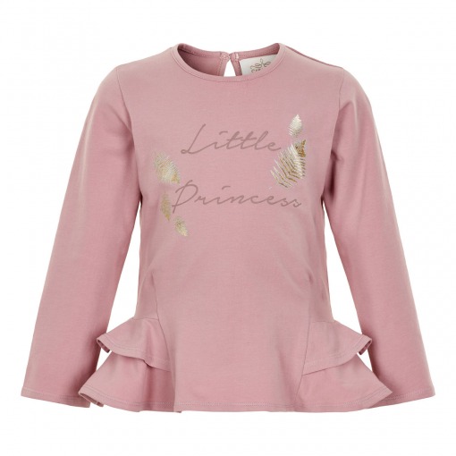 Creamie T-Shirt, Leaf LS, Deauville Mauve/ Rosa/Guld