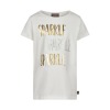 Creamie T-Shirt, Sparkle SS, Cloud, Hvid/Guld/Sølv