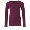 Rosemunde t-shirt potent purple lilla langærmet med blonder