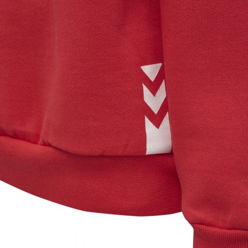 Hummel sweatshirt hmlalfred lollipop rød med blåt logo på ryggen