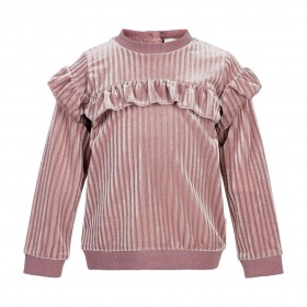 Creamie trøje bluse rosa velour deauville mauve