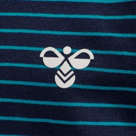 Hummel T-Shirt Pete, Capri Breeze blå med striber