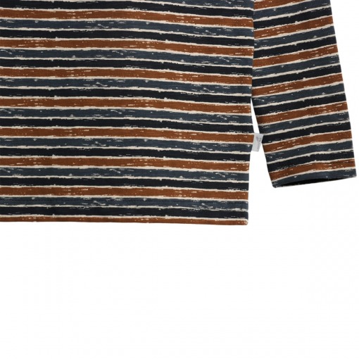 Wheat langærmet t-shirts midnight blue stripe, navy med striber
