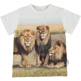 Molo t-shirt Road, hvid med løveprint