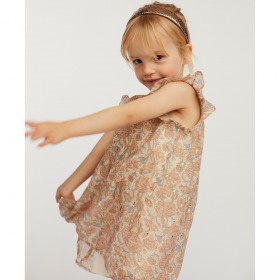 Petit By Sofie Schnoor baby kjole, Francine, Light Rose, rosa, Model