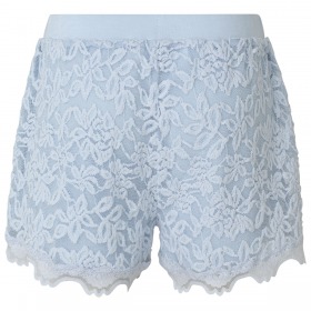 Rosemunde shorts med blonder, heather sky, lyseblå