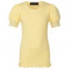 Rosemunde t-shirt med pufærmer, vanilla yellow, gul