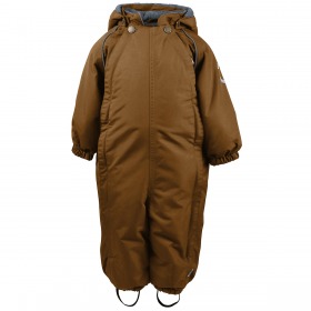 Mikk-Line Baby Flyverdragt - Nylon Baby Suit - Solid - Rubber Brun