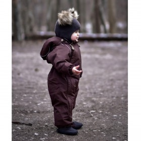 Mikk-Line Flyverdragt baby, Nylon baby suit, Solid Fudge