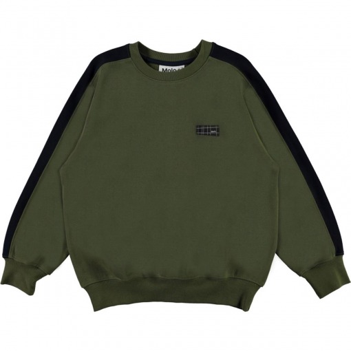 Molo sweatshirt, Mir, Duo, grøn, navy