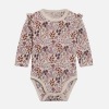Hust and Claire body, uld, Bibi, off-white med blomsterprint