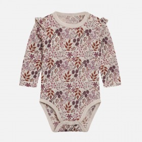 Hust and Claire body, uld, Bibi, off-white med blomsterprint
