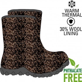 Mikk-Line termostøvler boots, chocolate brown -brun med glimmer
