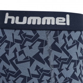Hummel Boxershorts Nolan - China Blue - Blå med print