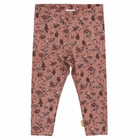 Hust and Claire leggings - Lucy - burlwood - rosa med print