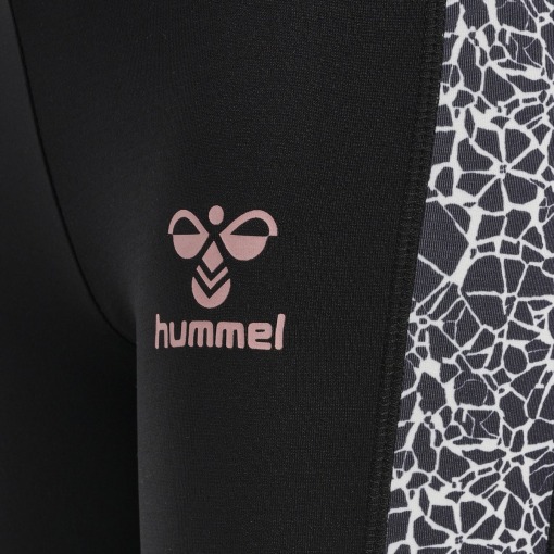 Hummel leggings - Nanna - Black-White - Sort - Hvid