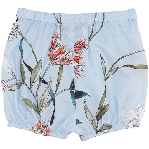 Christina Rohde shorts- 819 - lyseblå m. blomsterprint
