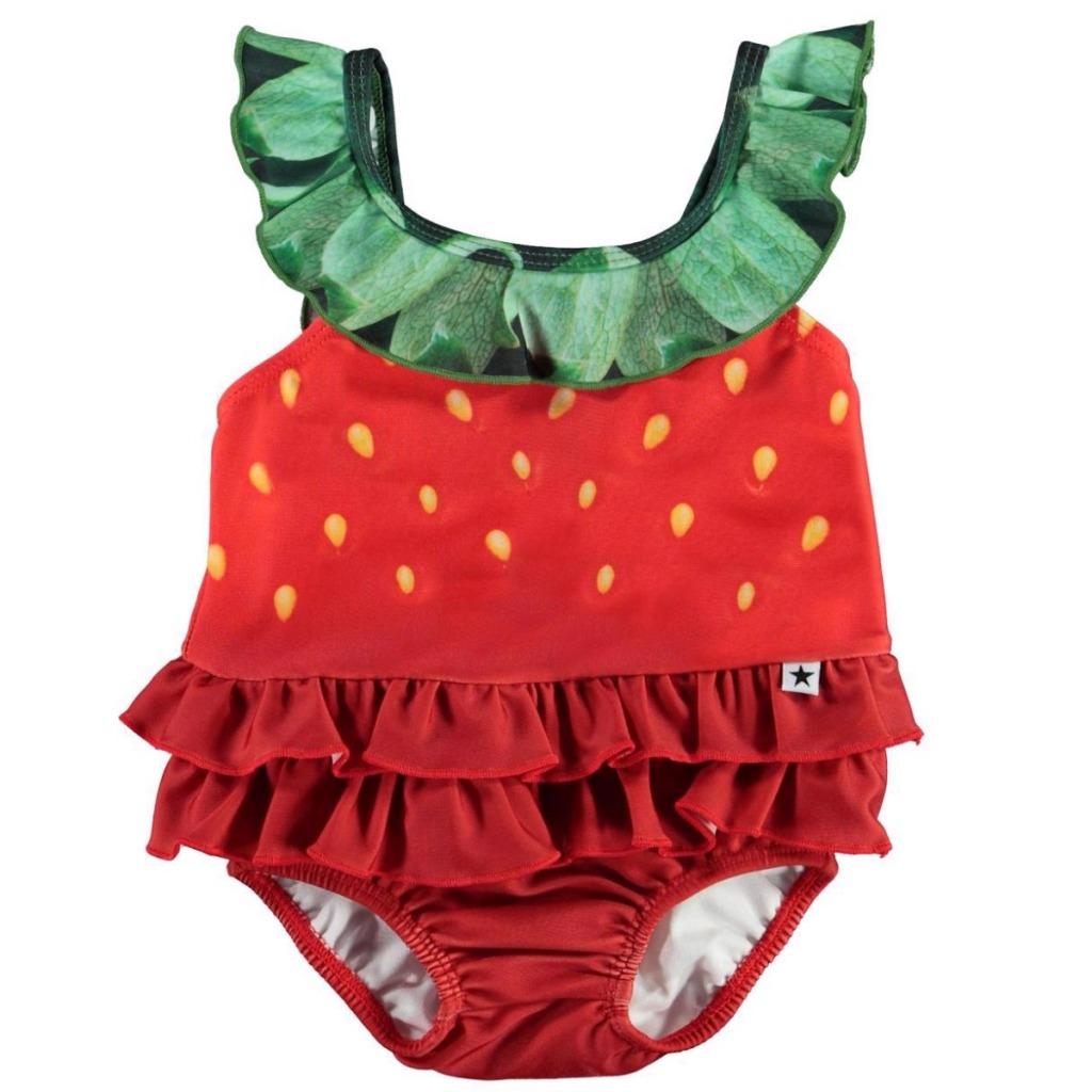 Badedragt UV 50+ - Baby Nalani Strawberry | Køb her