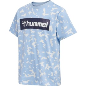 Hummel t-shirt - carter - hmlcarter - airy blue - blå camouflage