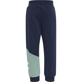 Hummel sweatpants til dreng - Sportive - black iris / Navy Blå + Grøn