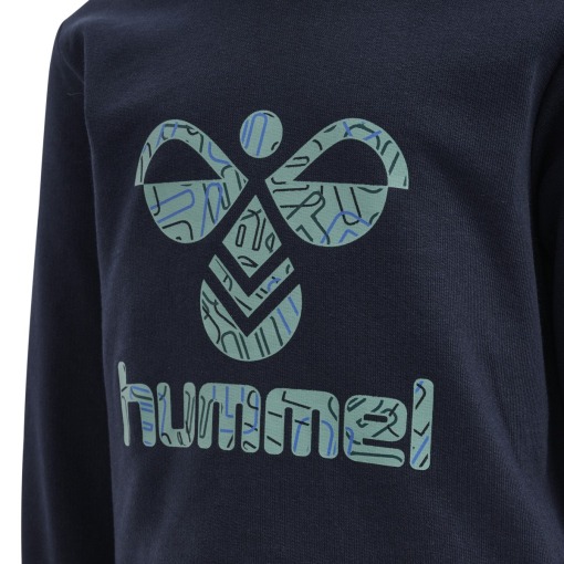 Hummel sweatshirt - Lime - Black Iris / Navy Blå