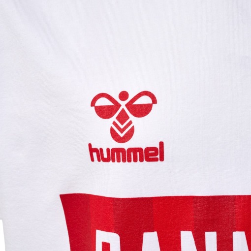 Hummel t-shirt - dbu - Fodbold vm 2022 - hooray - bright white - hvid