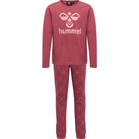 Hummel Nattøj - Carolina - Earth Red - rosa - Sæt med nattrøje og natbukser