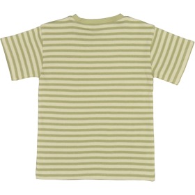 Wheat t-shirt - fabian - green stripe - grøn stribet