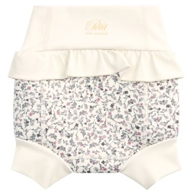 Petit By Sofie Schnoor blebadebukser - antique white-creme m. blomster