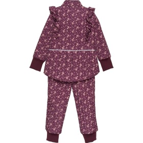En Fant Termotøj - Fig AOP - Bordeaux med blomster