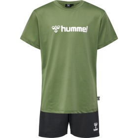 Hummel Shorts sæt - Plag - hmlPLAG - Oil Green - Grøn og Sort