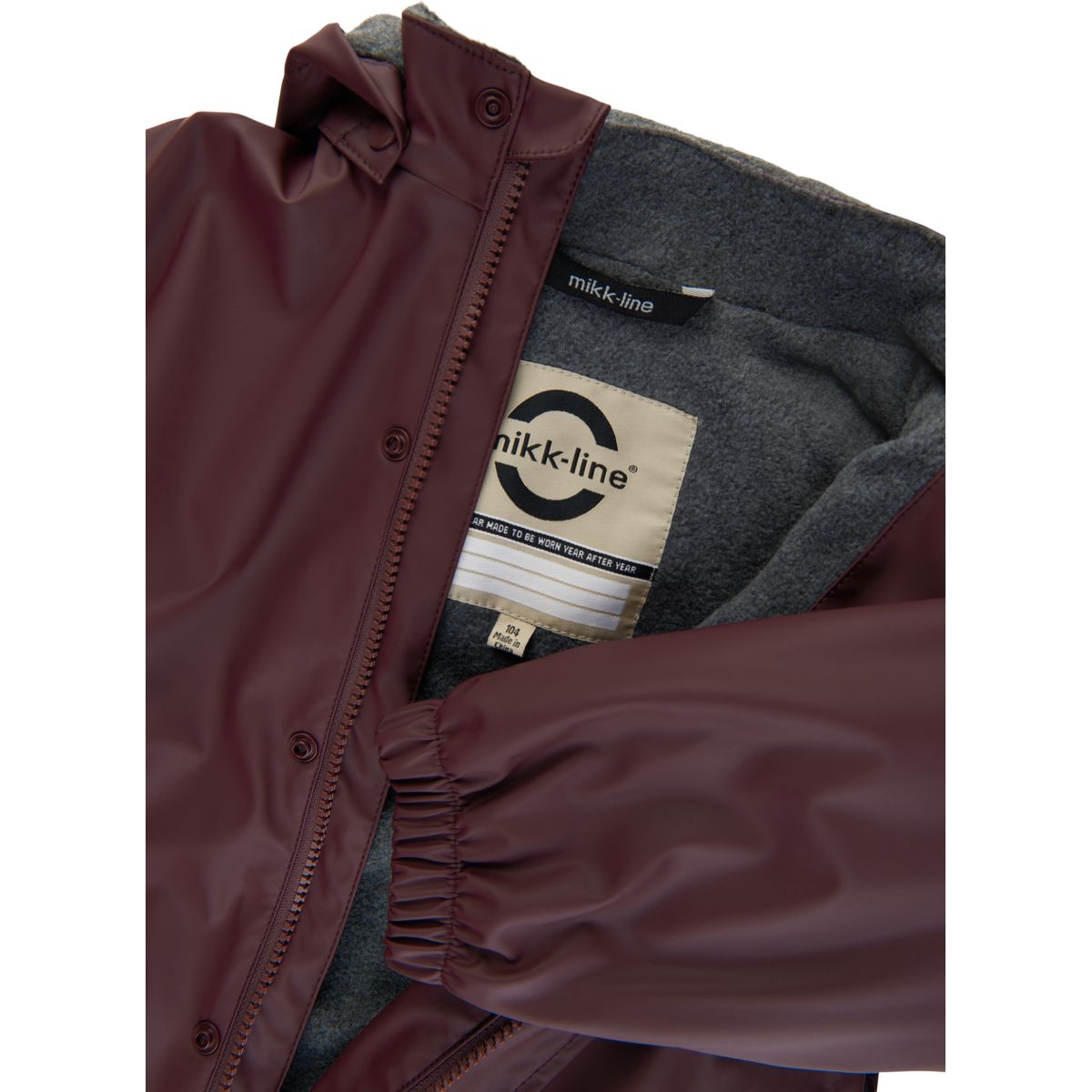 Mikk-Line regnsæt m. fleece - Huckleberry - blommelilla